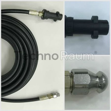 Шланг для прочистки канализаций с пластиковым наконечником для Karcher (20 м)